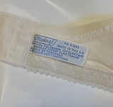 Winter white vintage 1960s St Michael bra size 36a