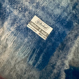 St Michael mohair and wool plaid vintage scarf