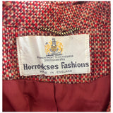 Horrockses red and beige tweed fleck 1960s short jacket