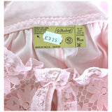 Nuisette vintage St Michael des années 1960 en nylon rose mousseux et dentelle non portée