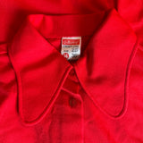 Strawberry red vintage 1970s St Michael beagle collar shirt
