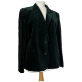 Pine green velvet 1980s Alexon blazer