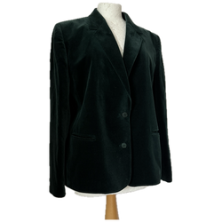 Pine green velvet 1980s Alexon blazer