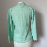 Unworn vintage St Michael mint green bed jacket cardigan