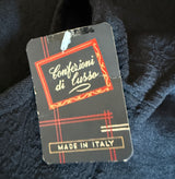 Black circle buckle 1970s midi skirt and waistcoat set - unworn