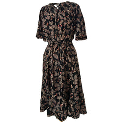 Acorn print vintage 1970s Autumnal day dress