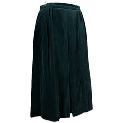 Forest green velvet Alexon vintage skirt